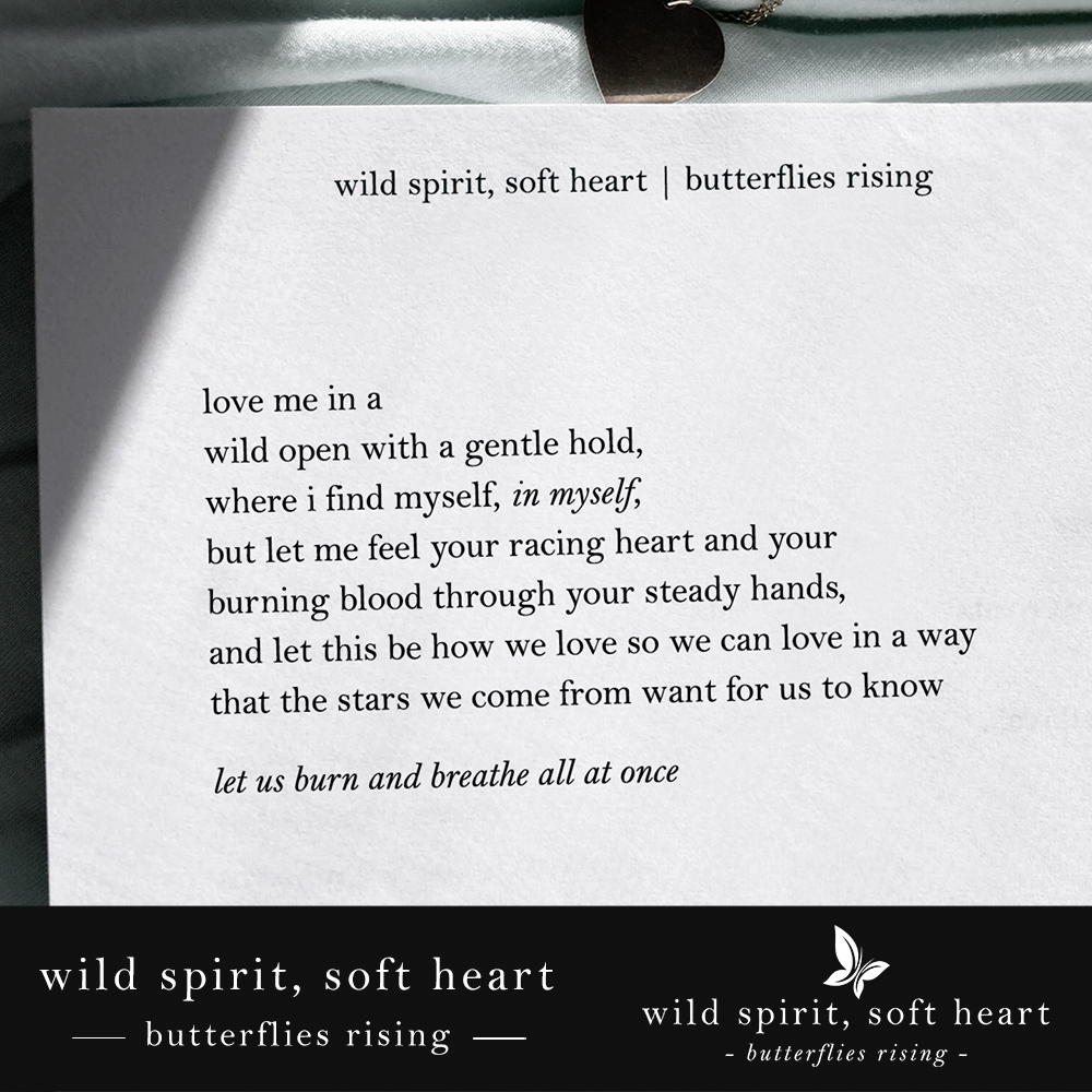 love me in a wild open with a gentle hold, where i find myself